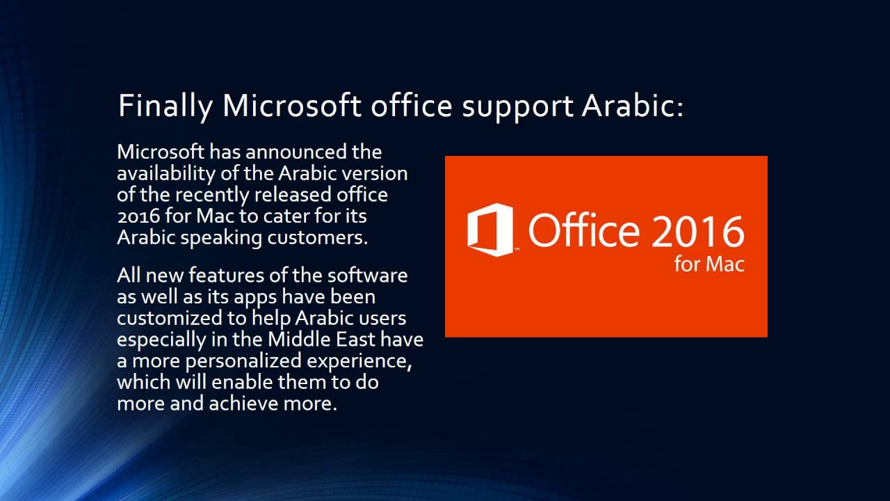 microsoft office 2016 for mac support